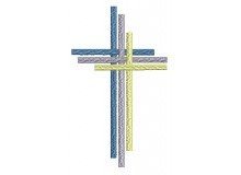 Stickdatei - Dreier Kreuz